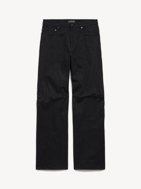 BALENCIAGA Men's Curved Knee Pants in Black