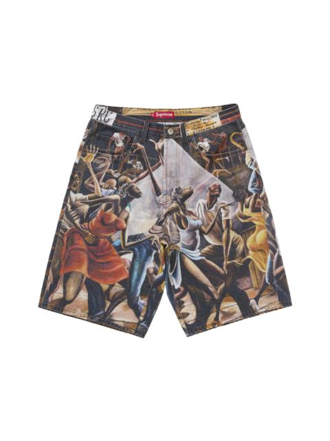 Supreme Supreme Ernie Barnes Baggy Denim Short Dance