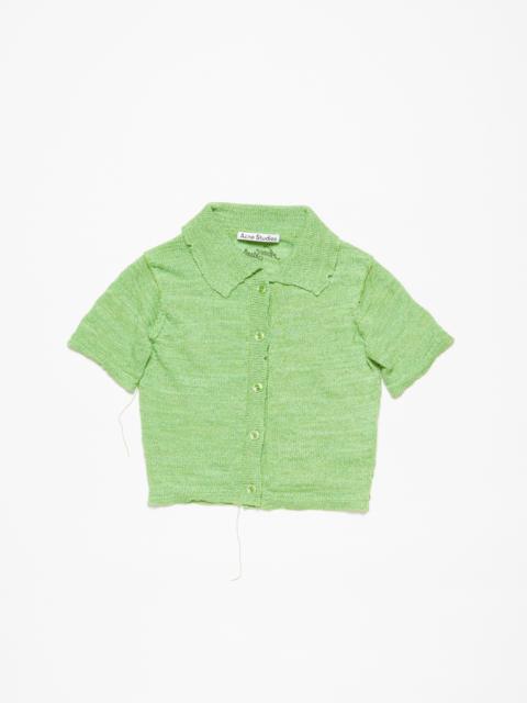 Short sleeve cardigan - Bright Green
