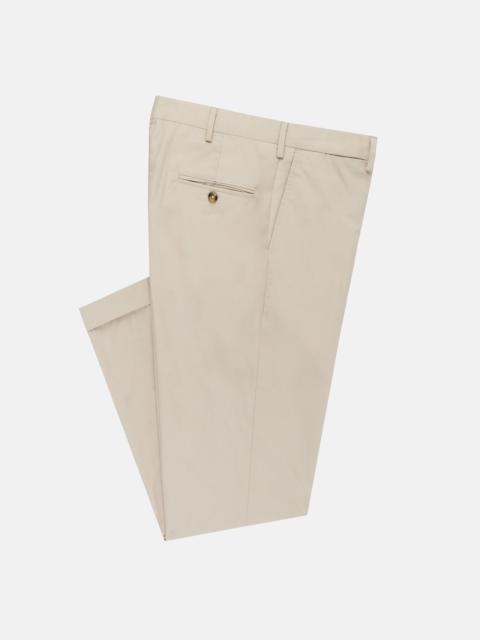 J. PRESS MADE-IN-USA LIGHT TAN COTTON POPLIN PANT
