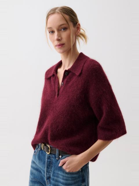 PISTOLA NADYA POLO SWEATER - CHERRY WINE