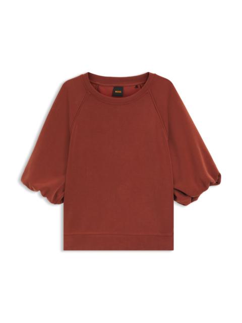 BOSS BALLOON-SLEEVE SWEATSHIRT IN AN OVERSIZED FIT