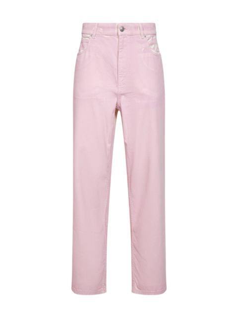 Marni Pink denim straight-leg jeans