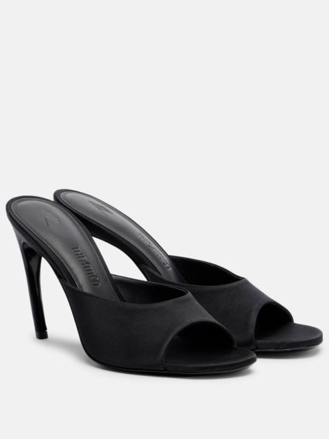 THE ATTICO Betta satin mules