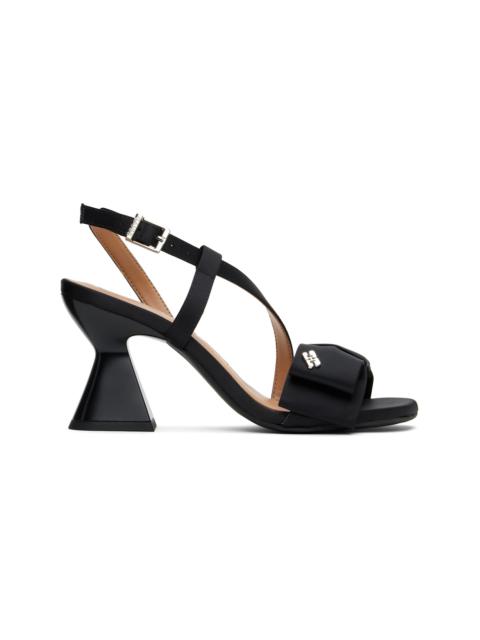 GANNI Blak Big Bow High Heeled Sandals