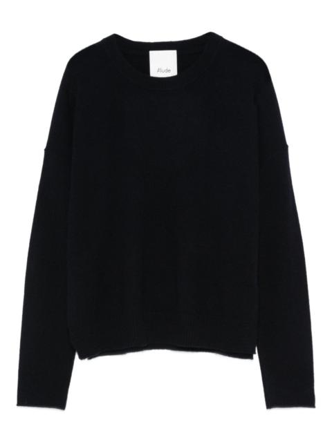 Allude round-neck cashmere sweater