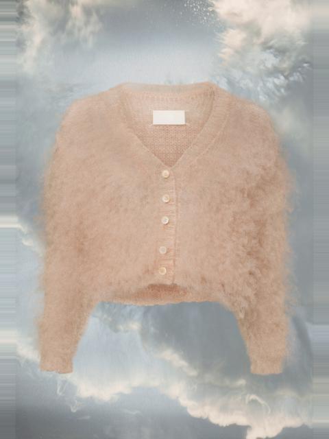 Maison Margiela Translucent knit cardigan
