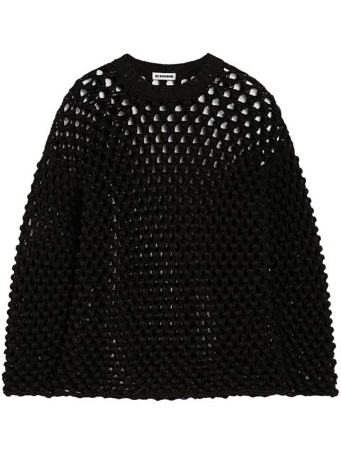 Jil Sander open knit sweater