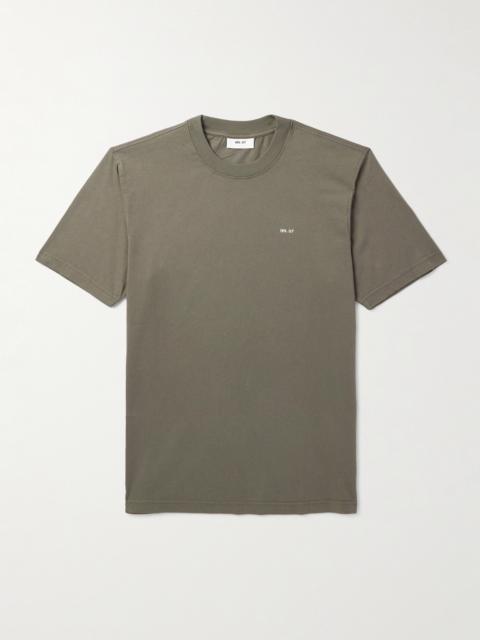 NN07 Adam 3209 Logo-Embroidered Pima Cotton-Jersey T-Shirt
