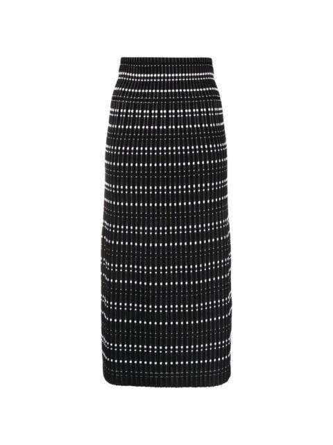 Alexander McQueen fitted midi skirt