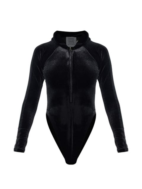 VETEMENTS zip-fastening hooded bodysuit