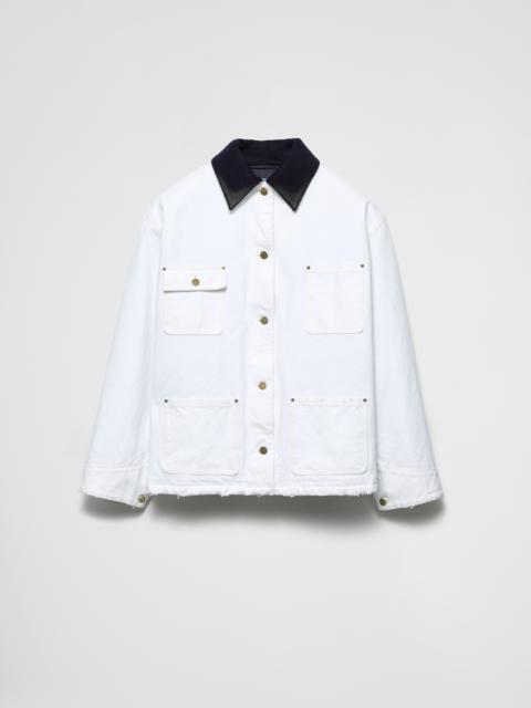 Prada Cropped canvas jacket | REVERSIBLE