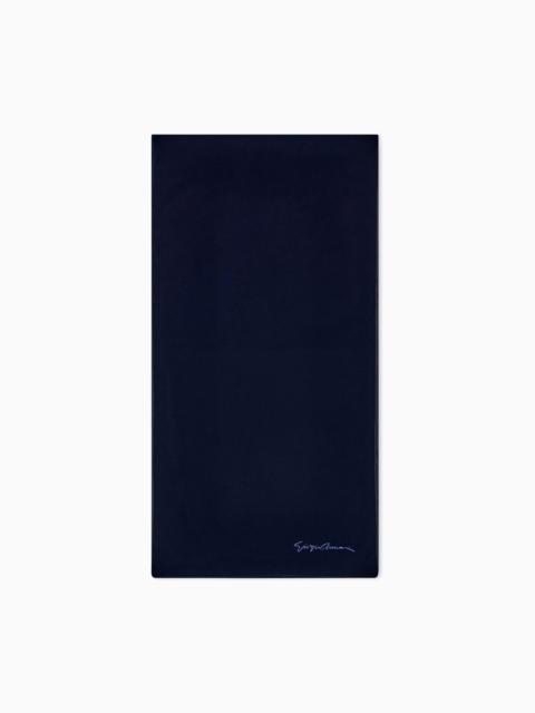 GIORGIO ARMANI DOUBLE STOLE IN VISCOSE AND VIRGIN WOOL WITH CASHMERE