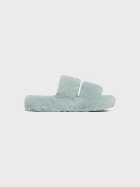 CELINE CELINE FUR SLIDES TRIOMPHE in SHEARLING