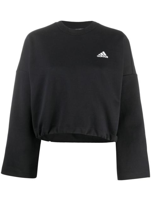 adidas 3-Stripes cropped sweatshirt