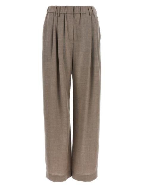 Brunello Cucinelli Light Pants With Pleats