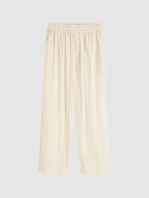 ST. AGNI Everyday Relaxed Pants - Ecru Stripe