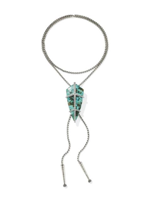 KENDRA SCOTT Trinity Vintage Silver Bolo Necklace