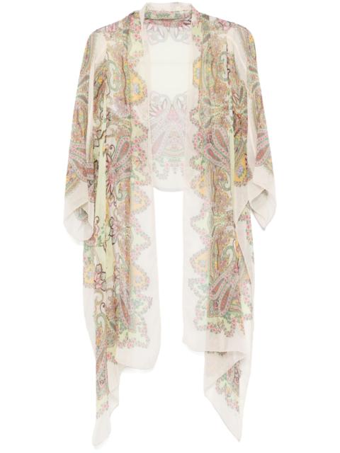Etro Paisley-print Silk Cape