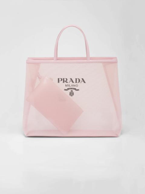 Prada Sequined mesh tote bag