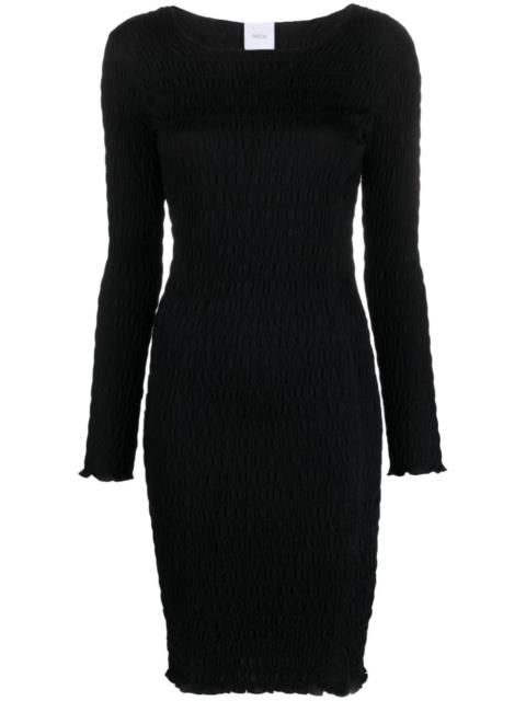 PATOU textured-finish long-sleeve dress