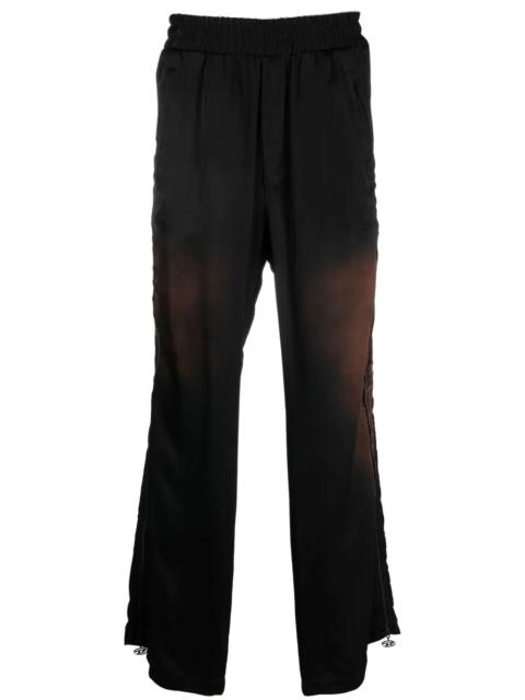 high-rise straight-leg trousers