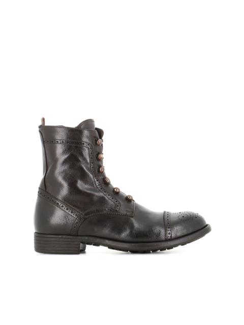 OFFICINE CREATIVE lace-up leather boots