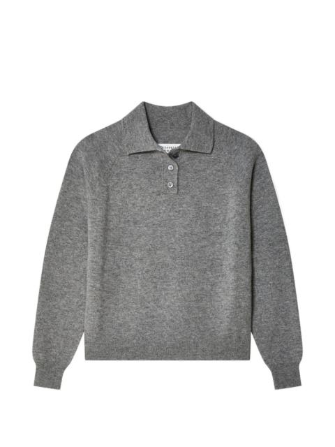Maison Margiela fine-knit polo shirt