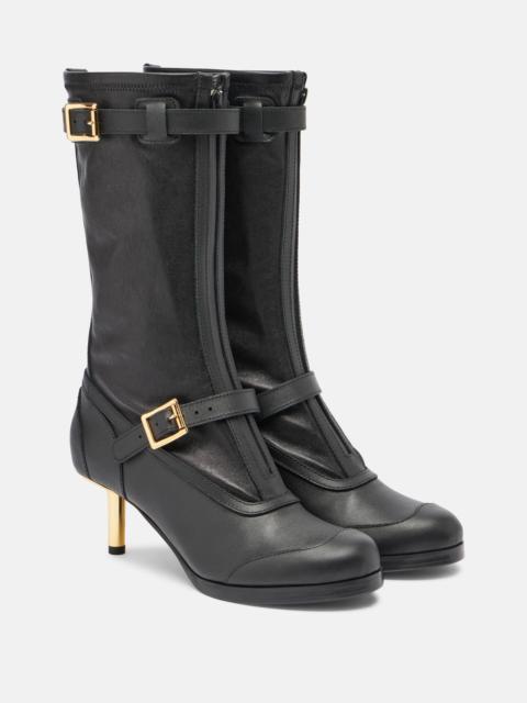 sacai Aviator leather boots