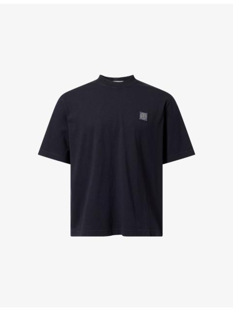 Stone Island Compass Logo-Patch Short-Sleeve Cotton-Jersey T-Shirt