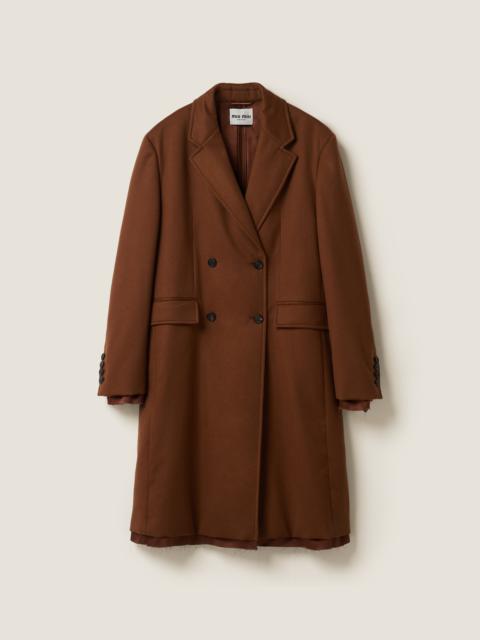 Miu Miu Double-breasted velour coat