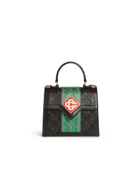 CASABLANCA Black Laurel Mini Jeanne Bag | Casablanca Paris