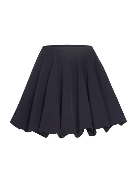 TWP Women's Julia Pleated Cotton Poplin Miniskirt - Midnight