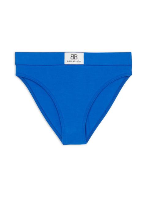 BALENCIAGA Women's Patch Brief in Blue