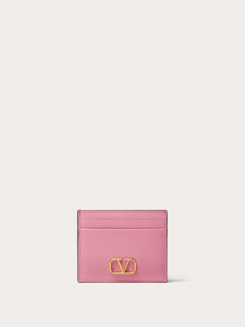 Valentino VLOGO SIGNATURE GRAINY CALFSKIN CARDHOLDER