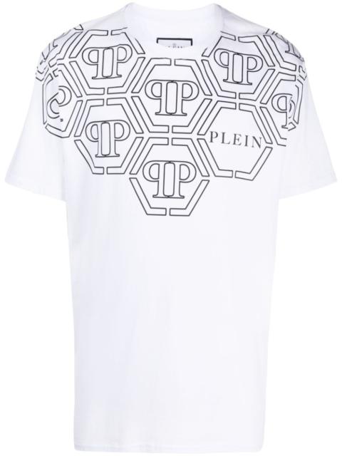 PHILIPP PLEIN SS Hexagon round-neck T-shirt