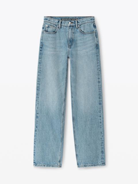 Alexander Wang EZ MID-RISE STRAIGHT-LEG JEAN IN DENIM