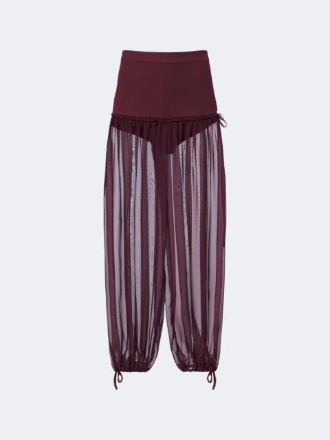 NENSI DOJAKA Semi-sheer wide-leg pants