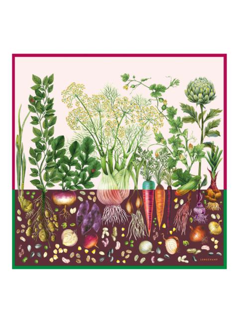Longchamp Beyond the Garden Silk scarf 90 Multicolor - OTHER
