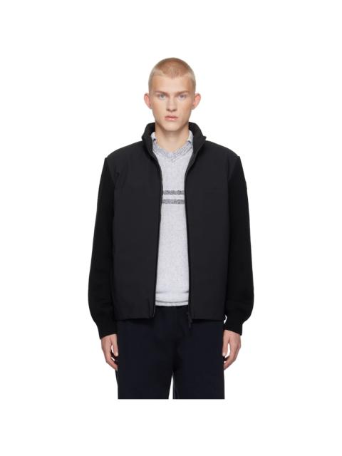Moncler Black Cardigan Tricot Down Jacket
