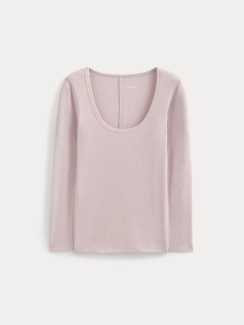 EVERLANE LUXE RIB DEEP U-NECK TOP