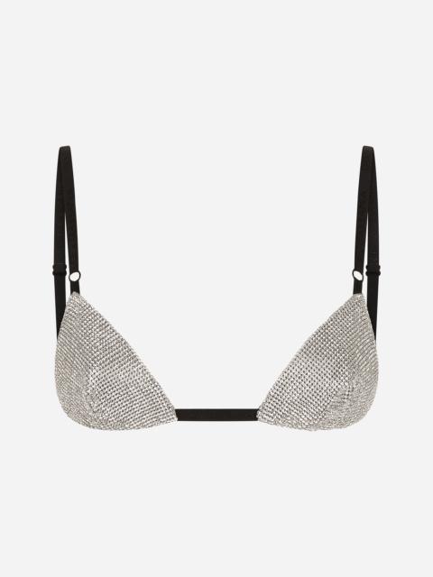Dolce & Gabbana Crystal mesh bra