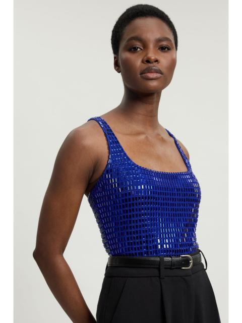 KAREN MILLEN Premium Crystal Embellished Top
