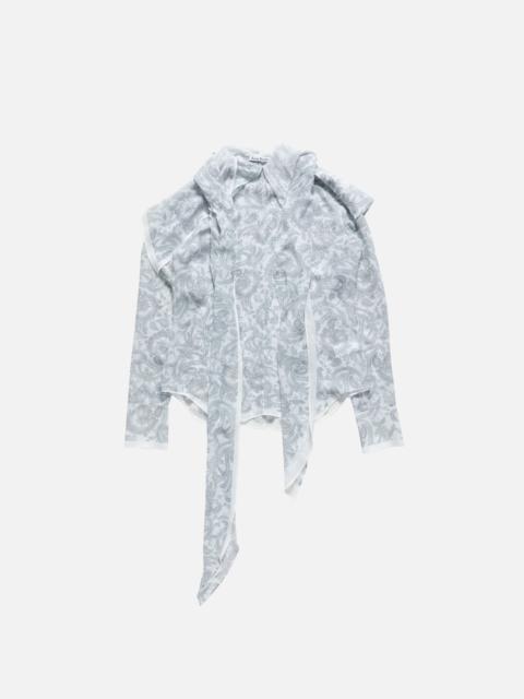 Acne Studios Silk paisley blouse - Light blue/beige