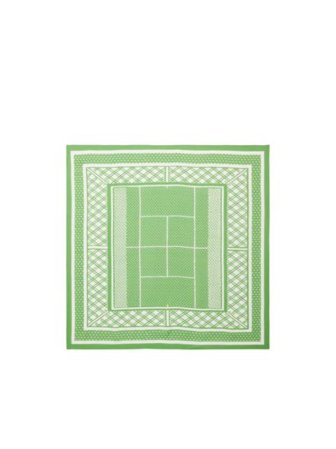 LACOSTE tennis patterned scarf