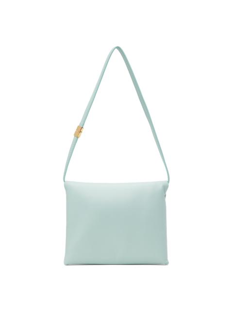 Marni Blue Leather Prisma Pouch Bag