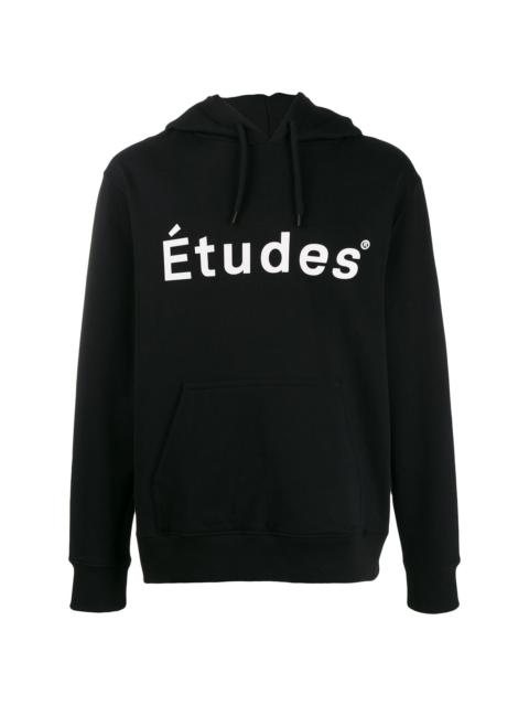 Étude logo print hoodie