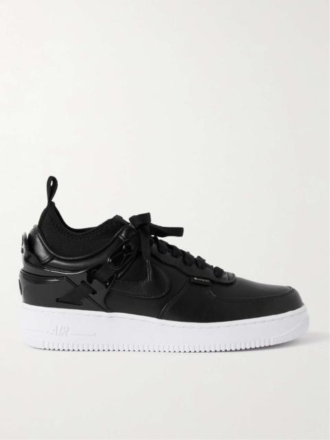 + Undercover Air Force 1 Rubber-Trimmed Leather Sneakers