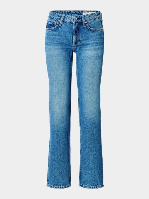 rag & bone Harlow Low-Rise Straight-Leg Jeans