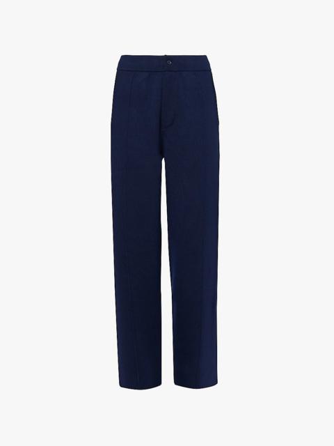 Ottis wide-leg high-rise wool trousers